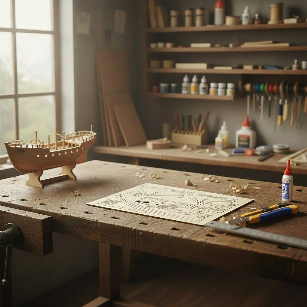 Wooden Sailboat Model Kit