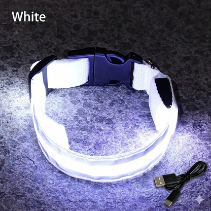 Rechargeable LED Reflective Pet Collar