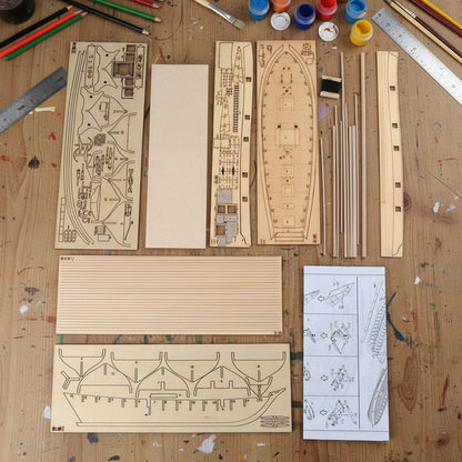 Wooden Sailboat Model Kit