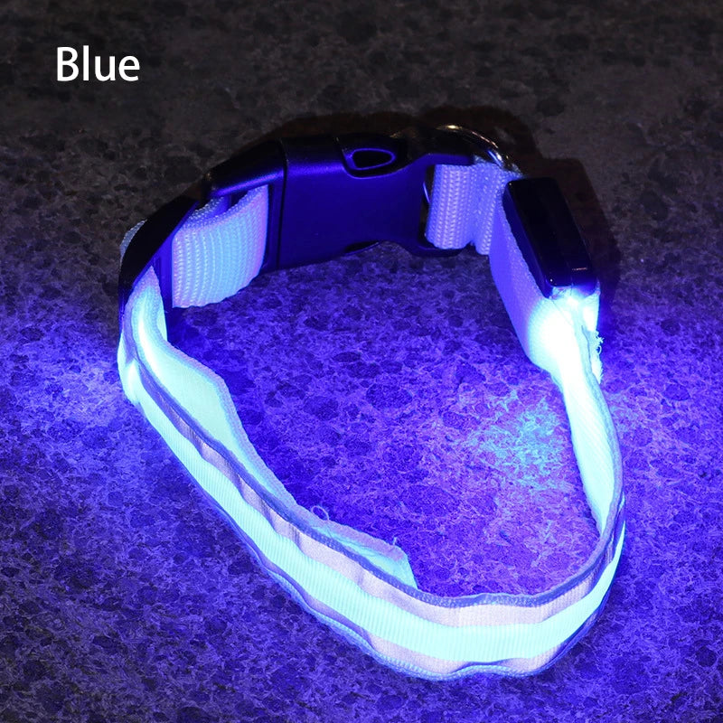 Rechargeable LED Reflective Pet Collar