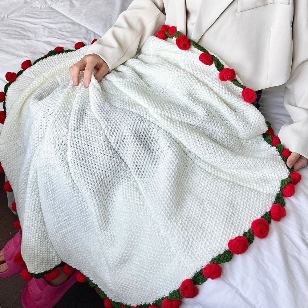 Flower Bouquet Throw Blanket
