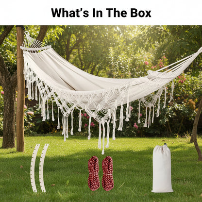 Bohemian Double Hammock With Carry Bag