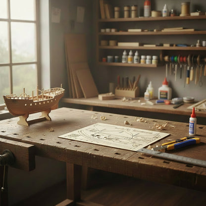 Wooden Sailboat Model Kit