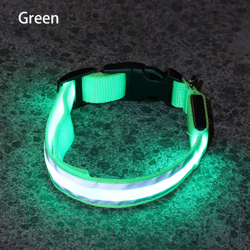 Rechargeable LED Reflective Pet Collar