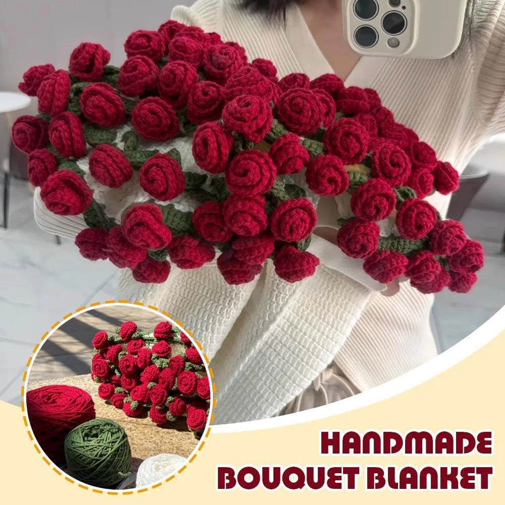Flower Bouquet Throw Blanket
