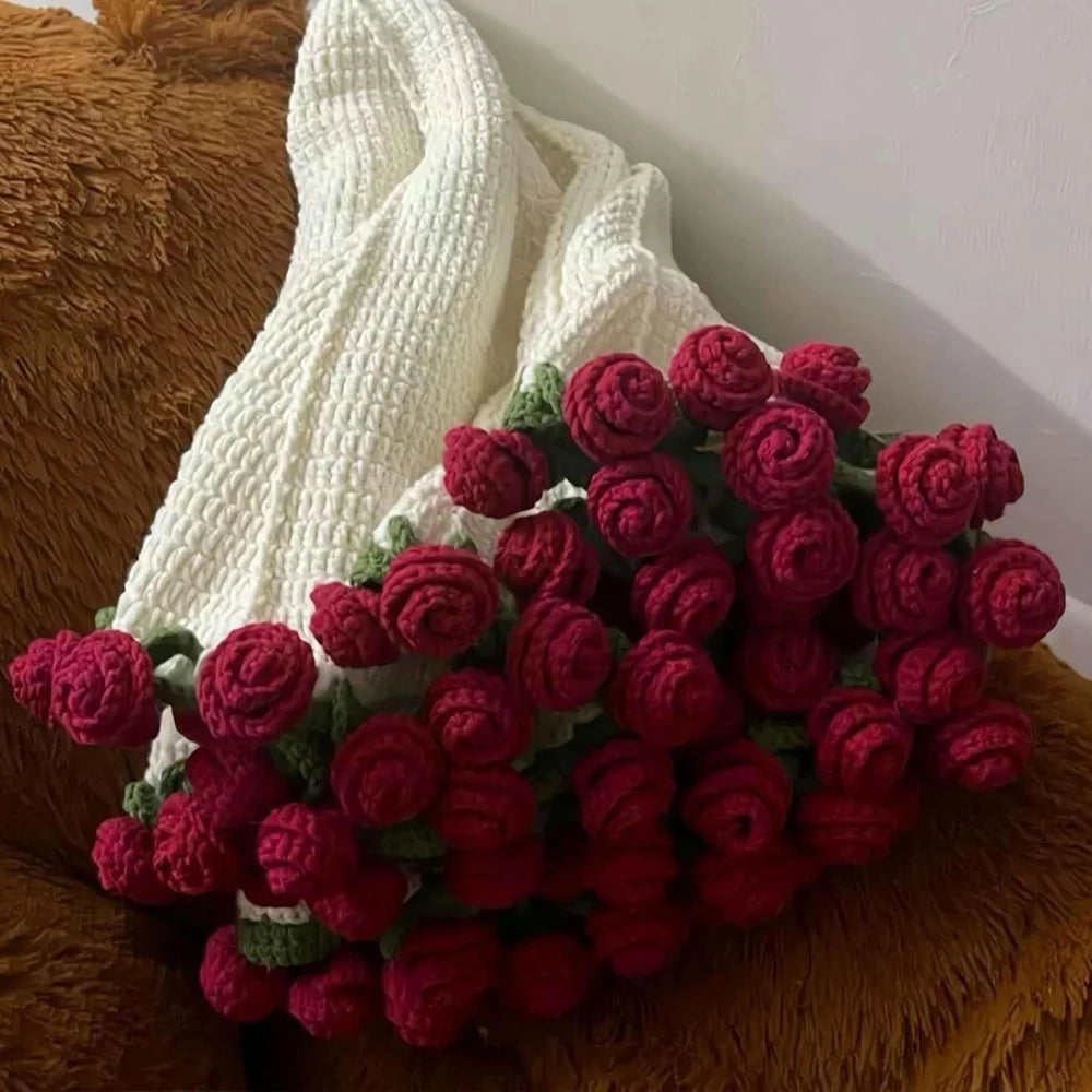 Flower Bouquet Throw Blanket