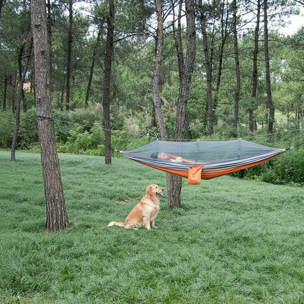 Outdoor Hammock With Mosquito Net