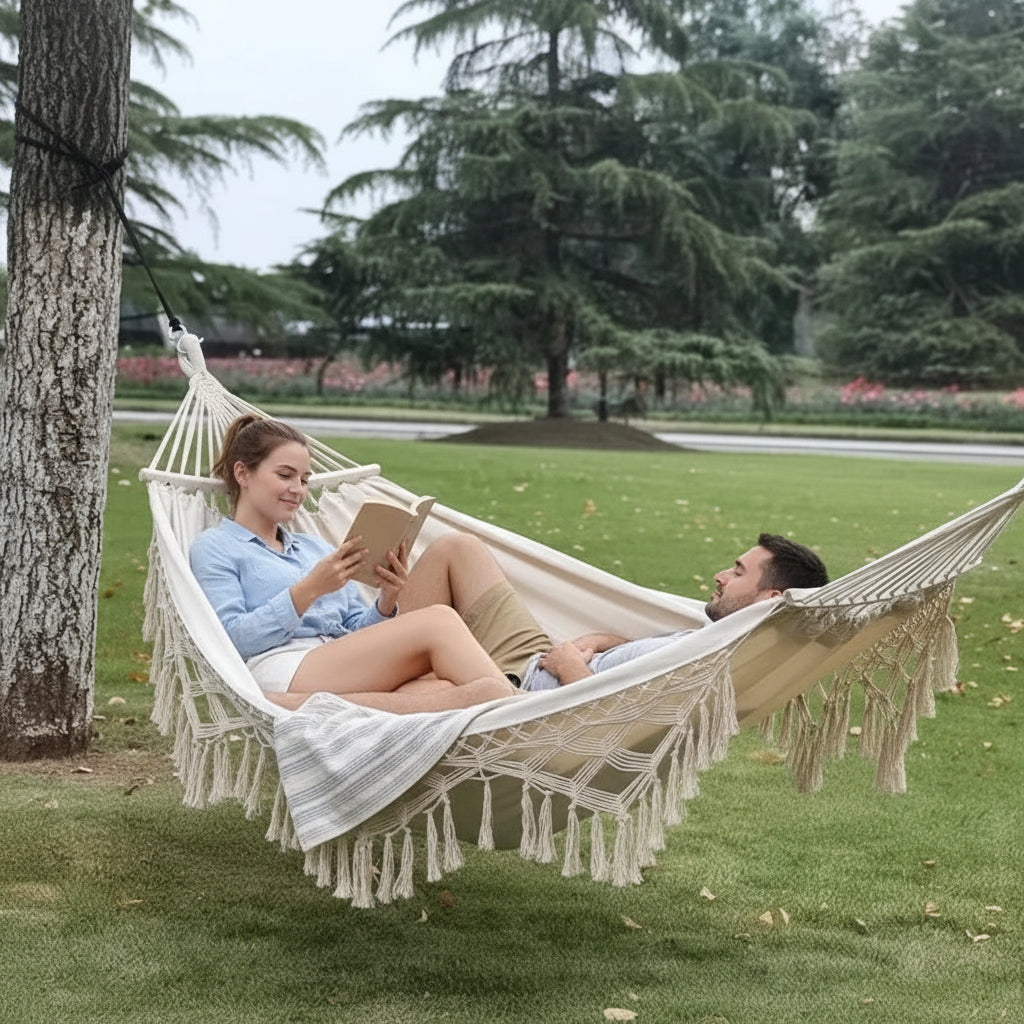 Bohemian Double Hammock With Carry Bag