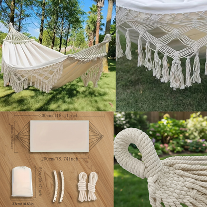 Bohemian Double Hammock With Carry Bag