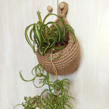 Handwoven Hemp Rope Basket Organizers