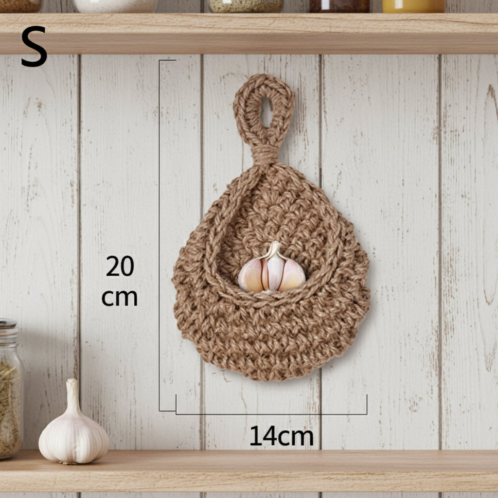 Handwoven Hemp Rope Basket Organizers