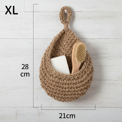 Handwoven Hemp Rope Basket Organizers